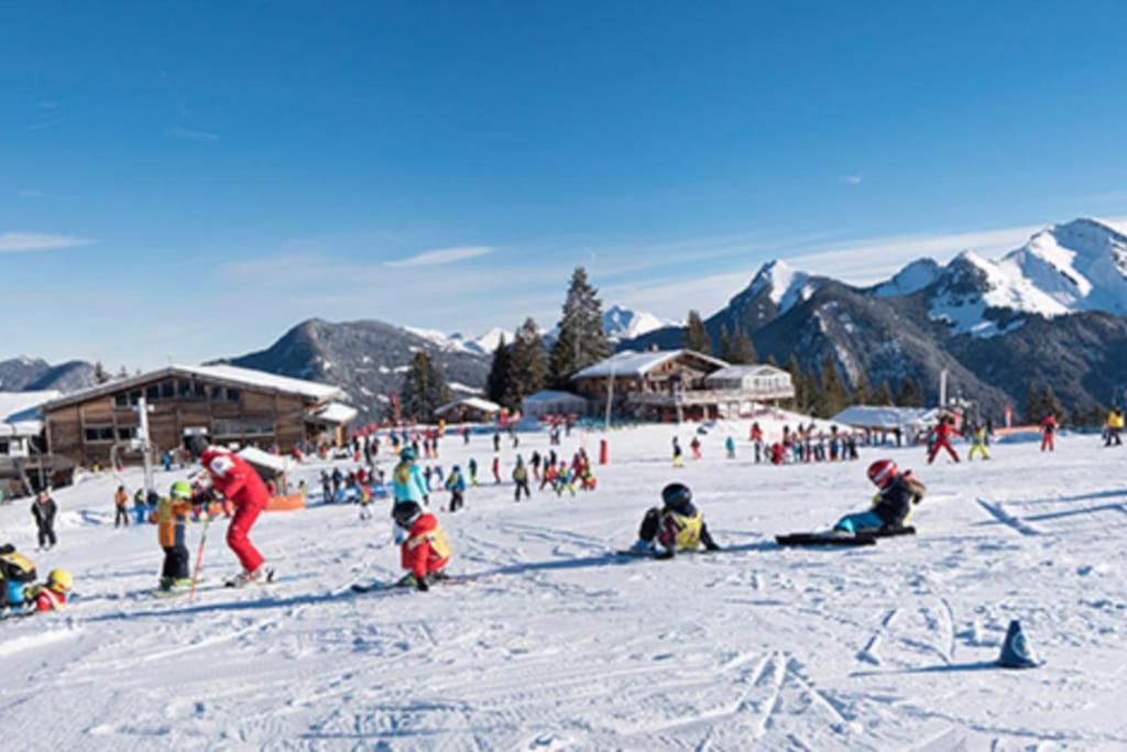Dans Residence Neuve Le Snow Roc Sur Les Pistes, Grand Studio Cosy 5 Pers Avec Terrasse Panoramique, Sauna, Wifi Saint-Jean-dʼAulps エクステリア 写真