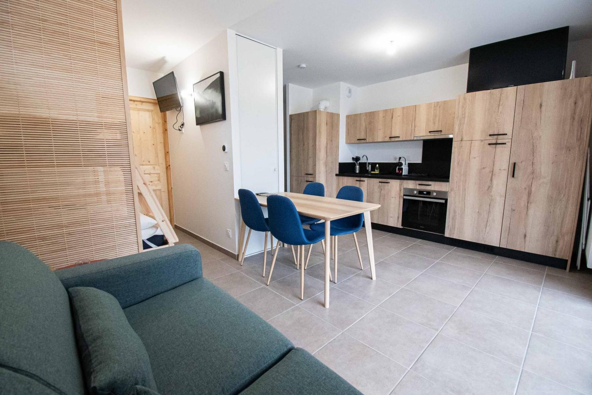 Dans Residence Neuve Le Snow Roc Sur Les Pistes, Grand Studio Cosy 5 Pers Avec Terrasse Panoramique, Sauna, Wifi Saint-Jean-dʼAulps エクステリア 写真