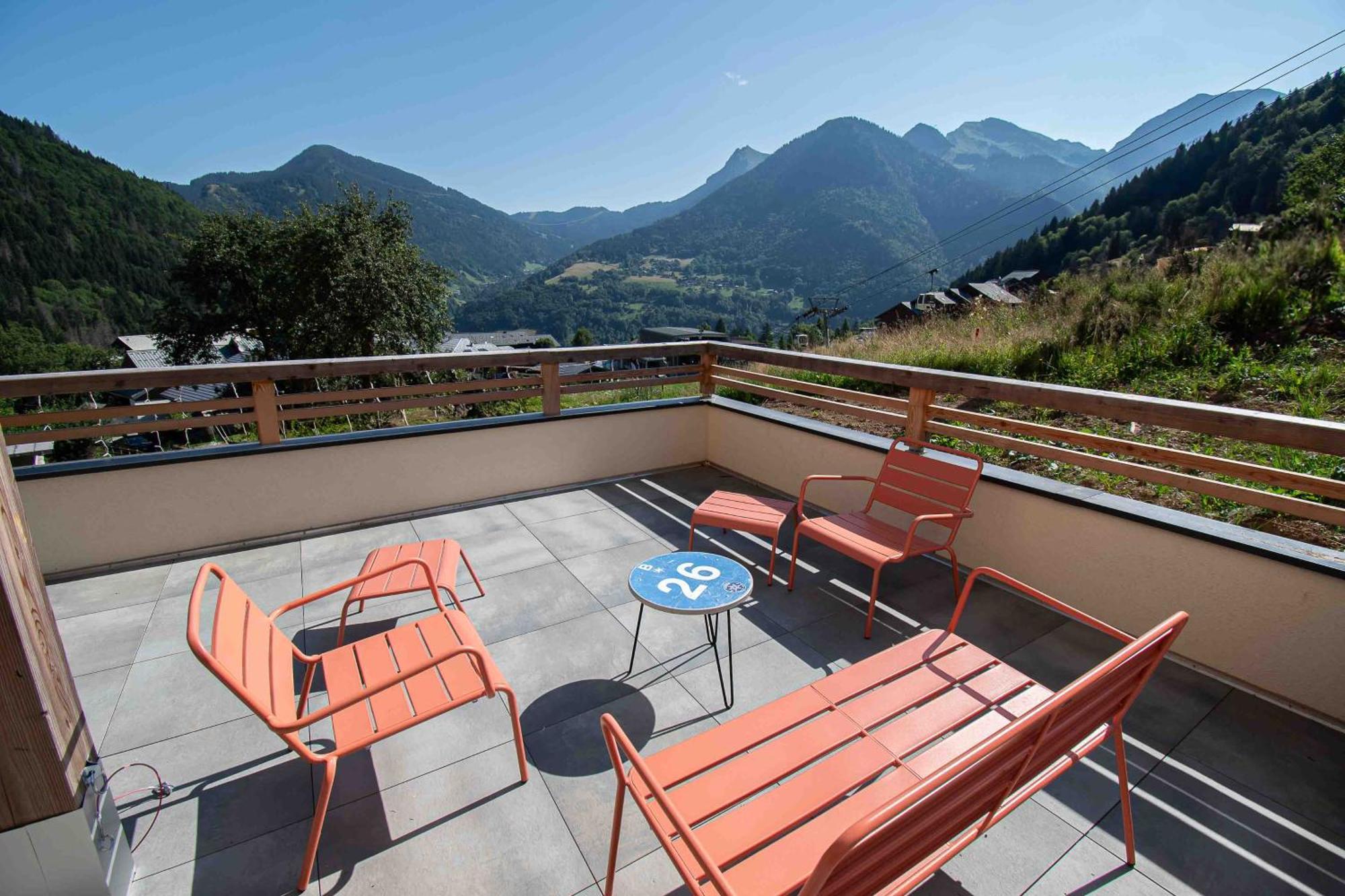 Dans Residence Neuve Le Snow Roc Sur Les Pistes, Grand Studio Cosy 5 Pers Avec Terrasse Panoramique, Sauna, Wifi Saint-Jean-dʼAulps エクステリア 写真