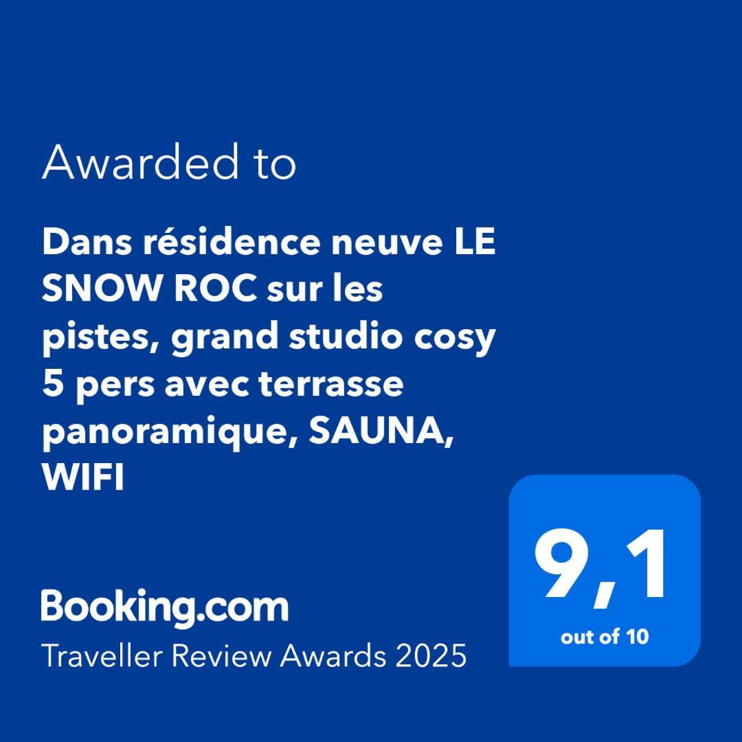 Dans Residence Neuve Le Snow Roc Sur Les Pistes, Grand Studio Cosy 5 Pers Avec Terrasse Panoramique, Sauna, Wifi Saint-Jean-dʼAulps エクステリア 写真